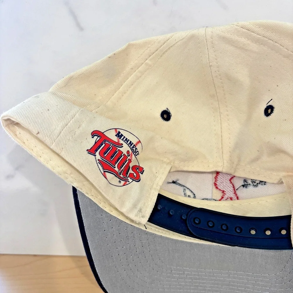 Vintage Kirby Puckett #34 Minnesota Twins Dairy Queen Snapback Hat MLB Cap